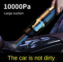 Home Car Vacuum Cleaner, 120W 12000Pa Rechargeable Handheld Black Wired Charging Multi-function Cleaning Accessories For Car Interior Home