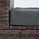 Patio Furniture, Outdoor Furniture, Seasonal PE Wicker Furniture, 5 Set Wicker Furniture With Temper